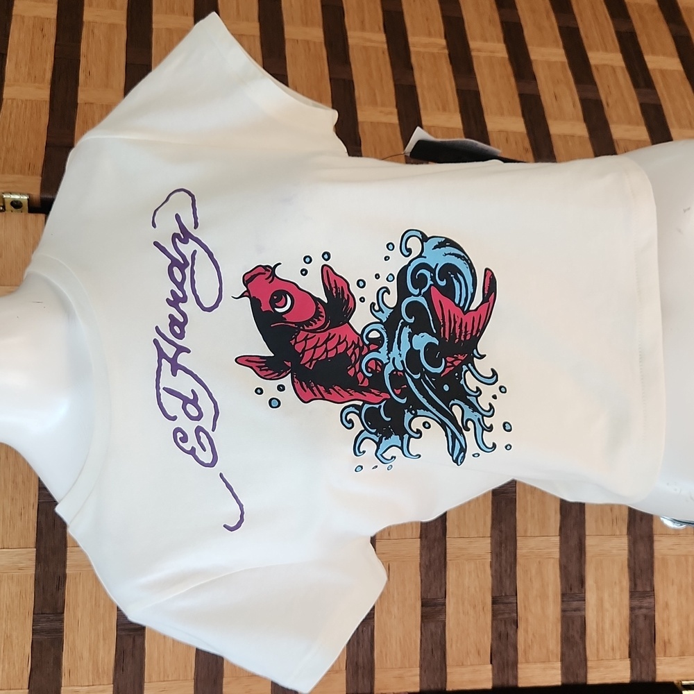 NWT! Ed hardy crop tshirt